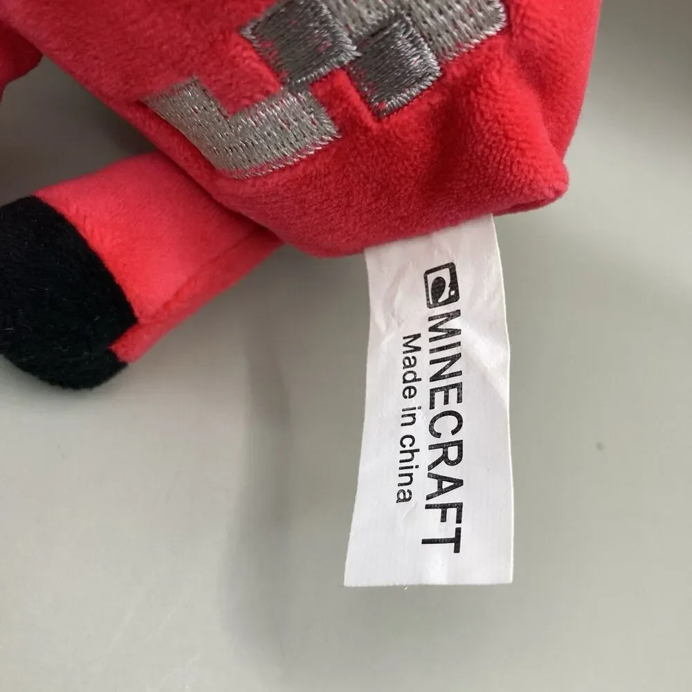 Minecraft Baby Mooshroom Plush Red Cow Bull Mojang 2013 Stuffed Animal Gift